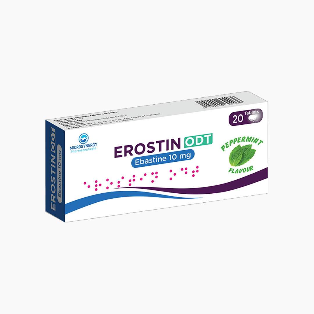 EROSTIN 10MG 20T packaging visual